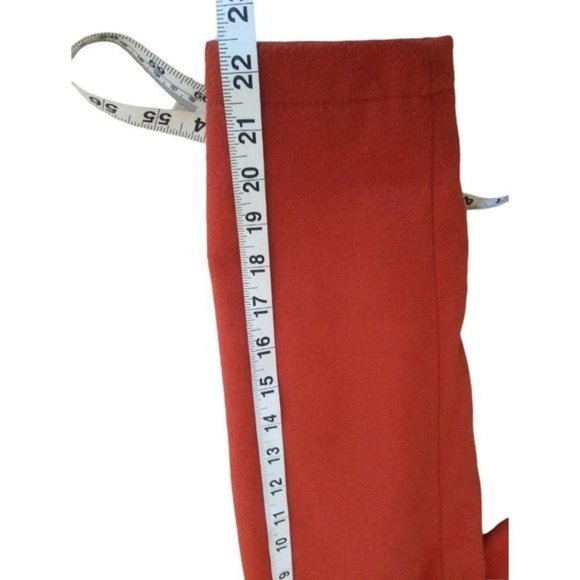 Women's SIZE M A New Day Duffel Overcoat Orange Shade NWT - Picture 8 of 9